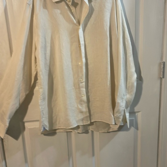 Jos. A. Bank Cream Casual Button Down Shirt - Picture 2 of 9